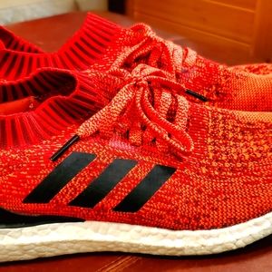 Adidas men ultra boost uncaged solar red size us 12.5 lightly used